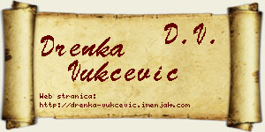 Drenka Vukčević vizit kartica